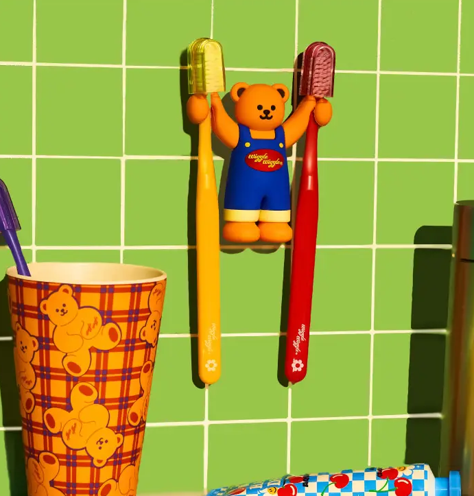 Toothbrush holder - Wiggle Bear
